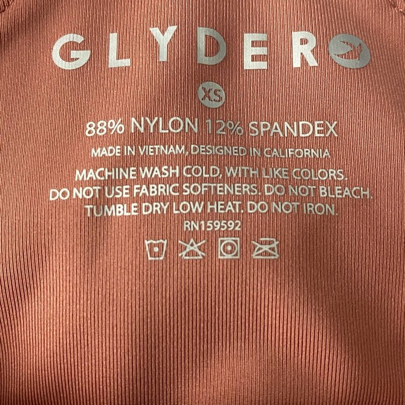 Glyder Forma 101 Contour Racerback Sport Bra Clay Pink Size XS NWT - Picture 7 of 7